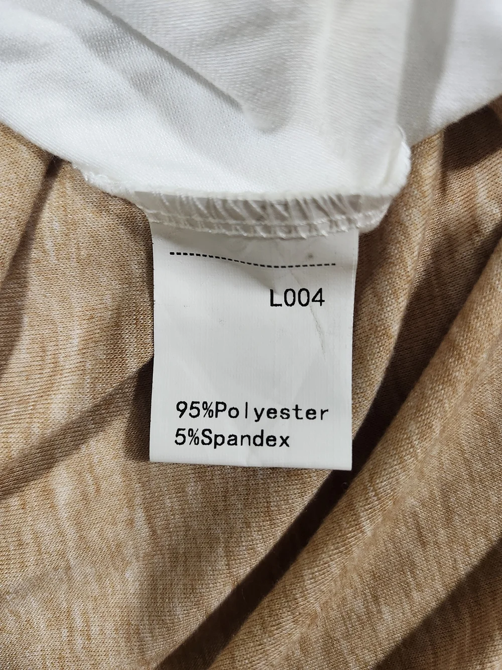 Beige Zip-Detail Dress